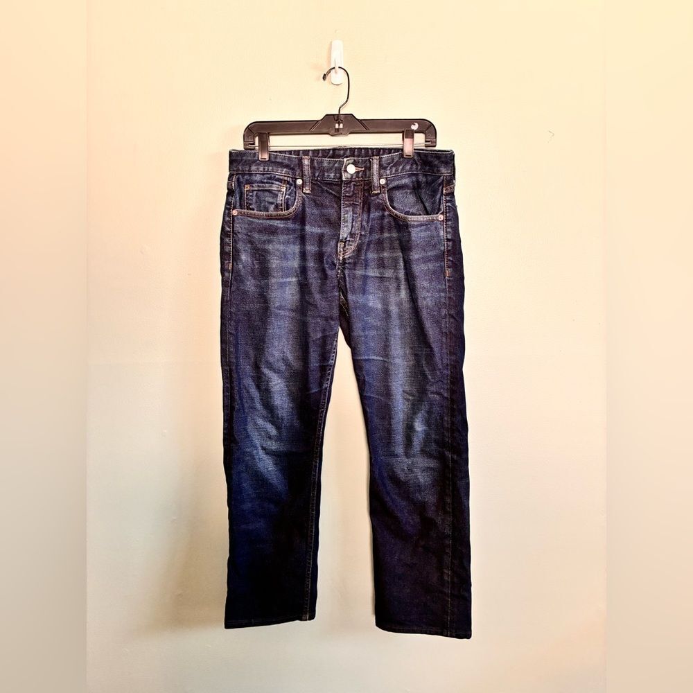 Bonobos Men's Dark Blue Clean Cut Slim Fit Jeans 31x30